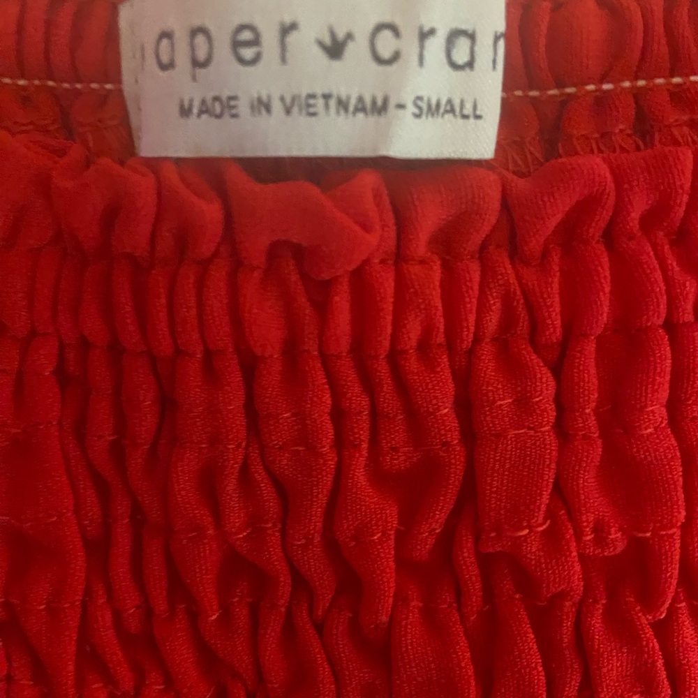 Paper Crane Scarlet Red Dress NWOT M